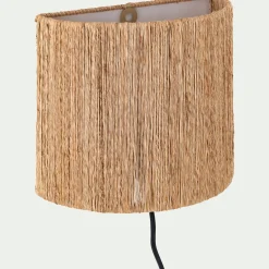 Abat-jour applique en jute H20cm - naturel