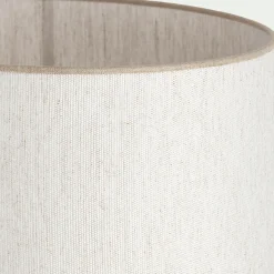 Abat-jour conique en tissu D40cm - blanc