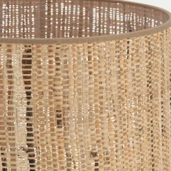 Abat-jour cylindrique en fibres de bananier D32cm - naturel