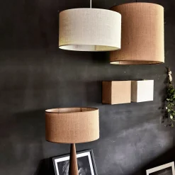 Abat-jour cylindrique en jute D35cm - naturel