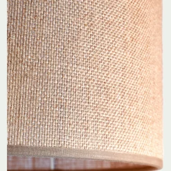 Abat-jour cylindrique en jute D35cm - naturel