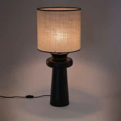 Abat-jour cylindrique en jute D32cm - beige