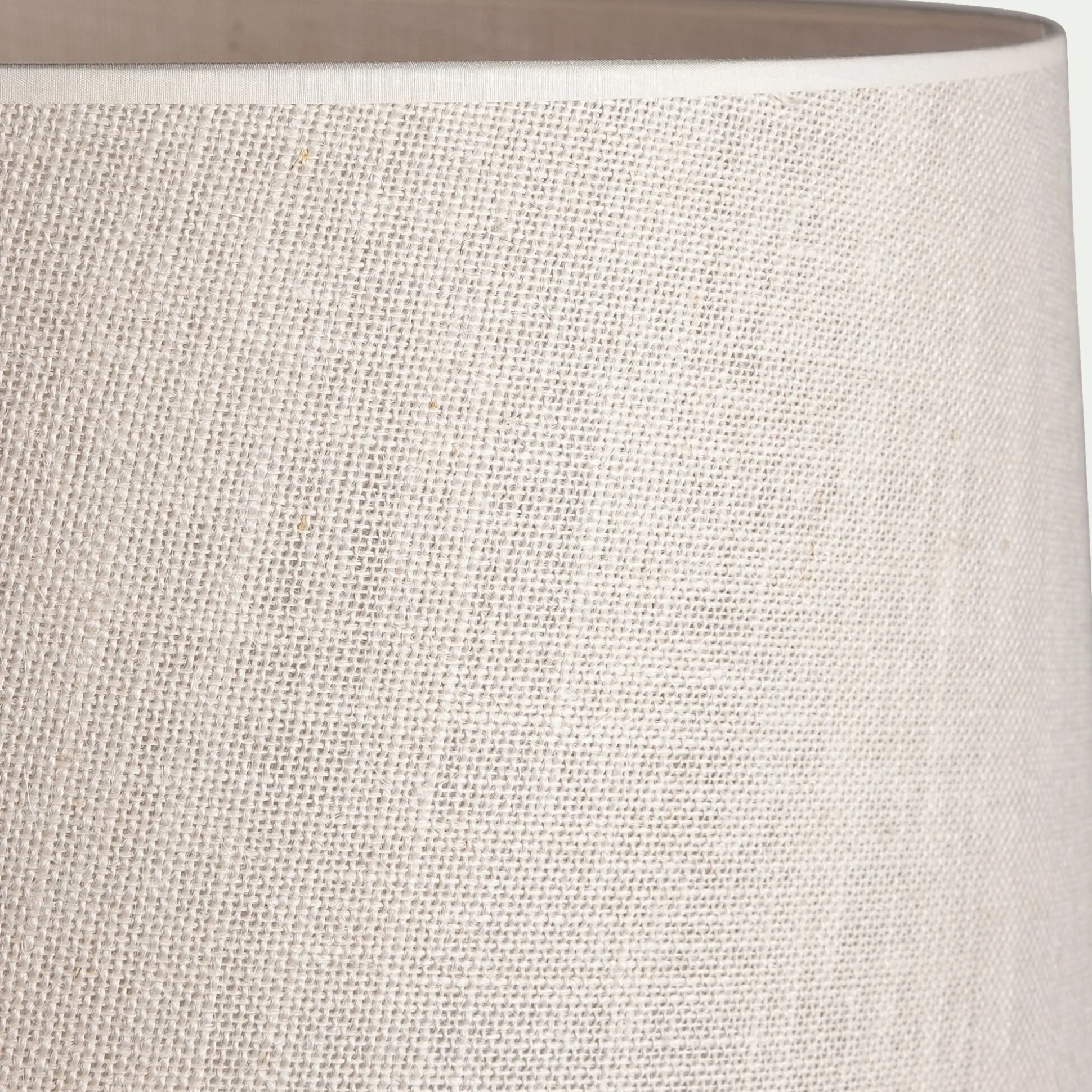Abat-jour cylindrique en jute D55cm - blanc