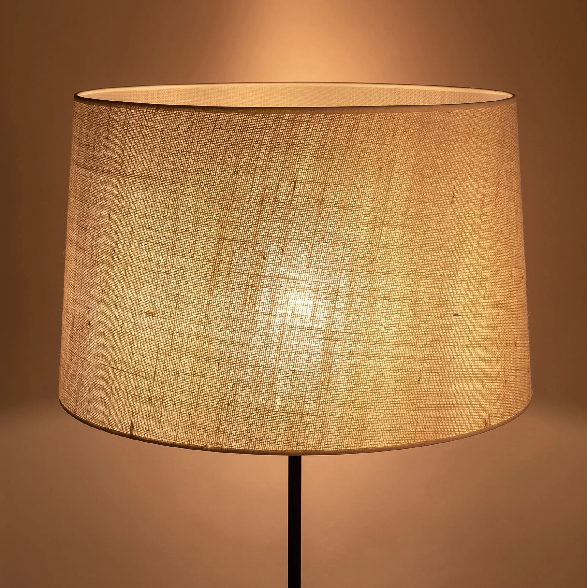 Abat-jour cylindrique en jute D55cm - blanc