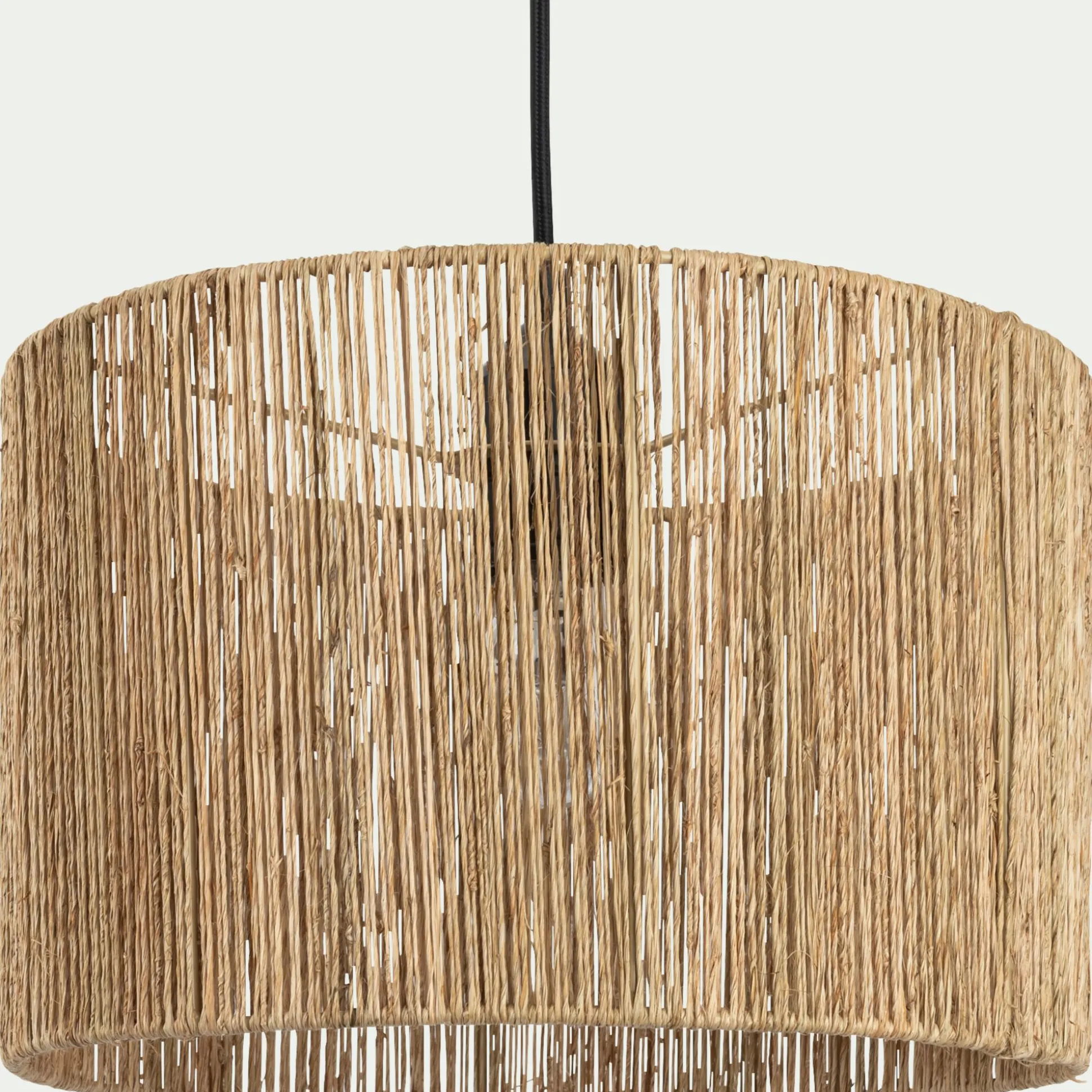Abat-jour cylindrique en jute D32cm - naturel