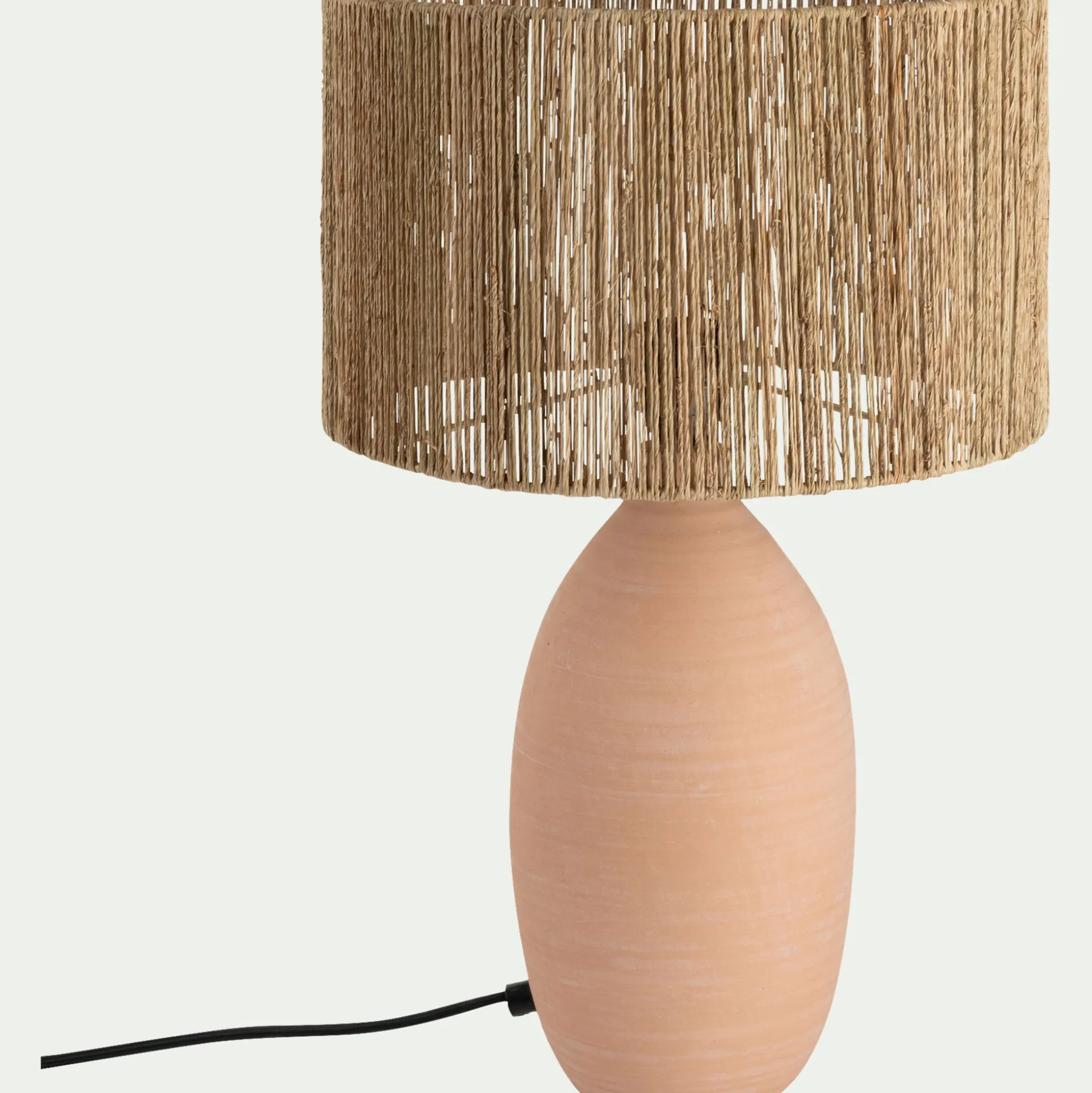 Abat-jour cylindrique en jute D32cm - naturel