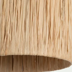 Abat-jour cylindrique en raphia D32cm - naturel