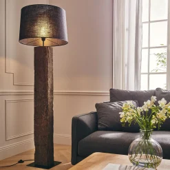 Abat-jour en jute D55cm - noir