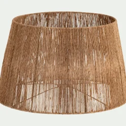 Abat-jour tambour en jute D60cm - naturel