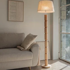 Abat-jour tambour en jute D45cm - blanc écru