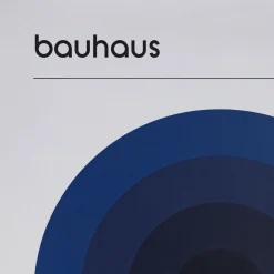 Affiche œil grec 50x70cm - bleu santorin