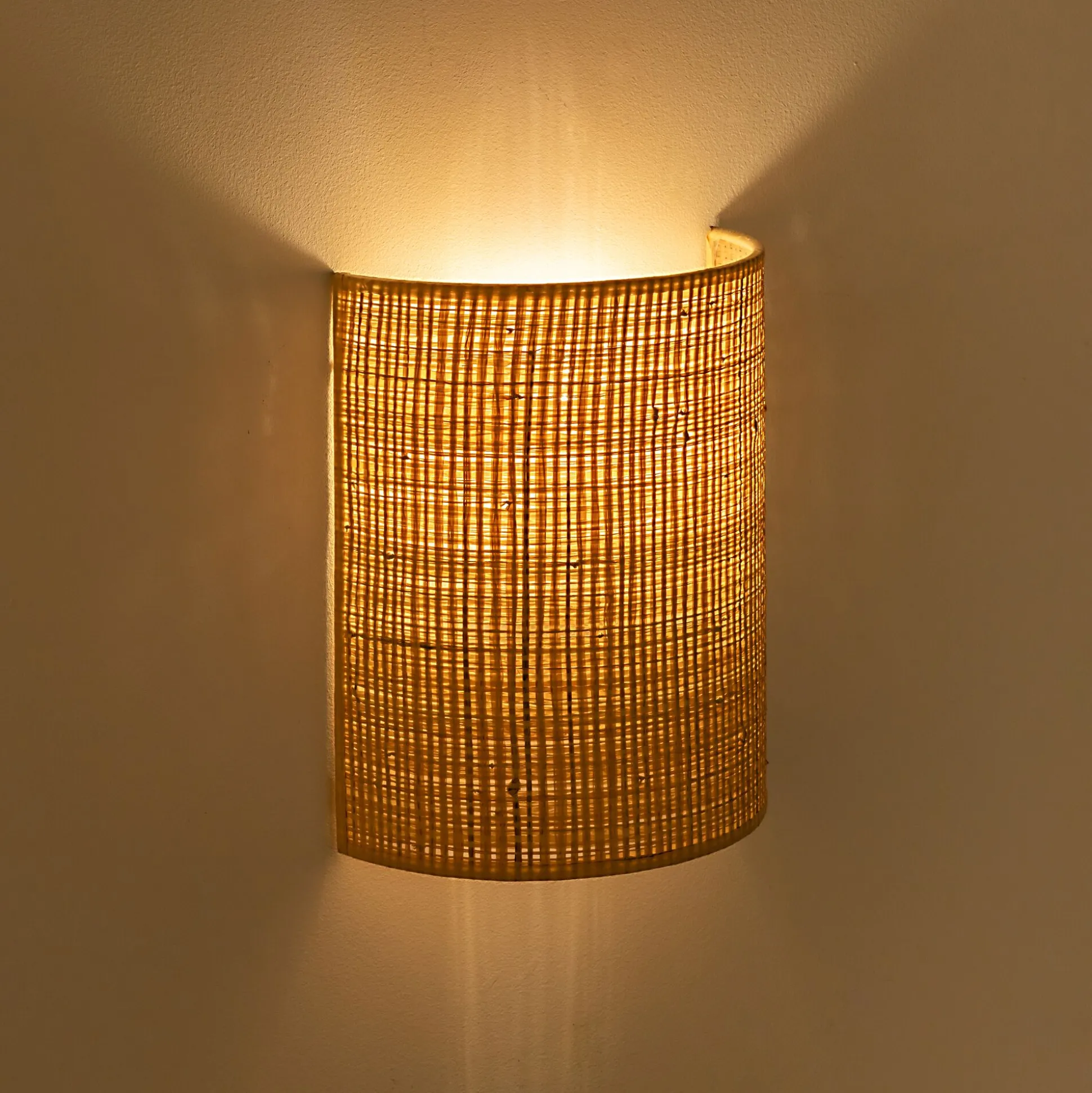 Applique non électrifiée en rabane D20cm - naturel