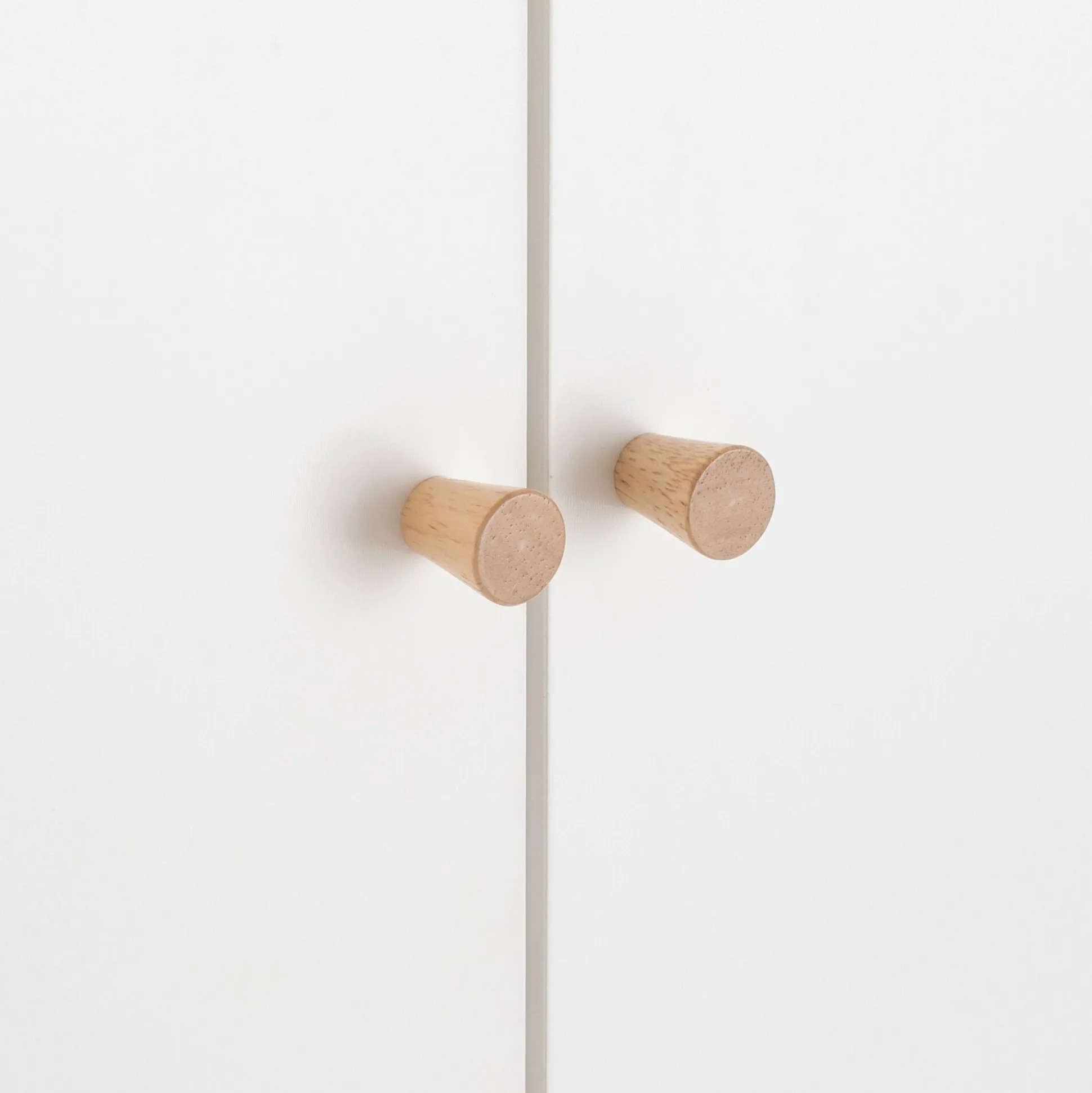 Armoire forme de maison en bois H185cm - blanc