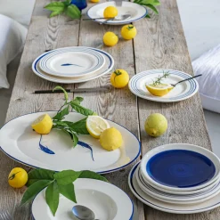 Assiette à dessert en faïence D22cm - blanc