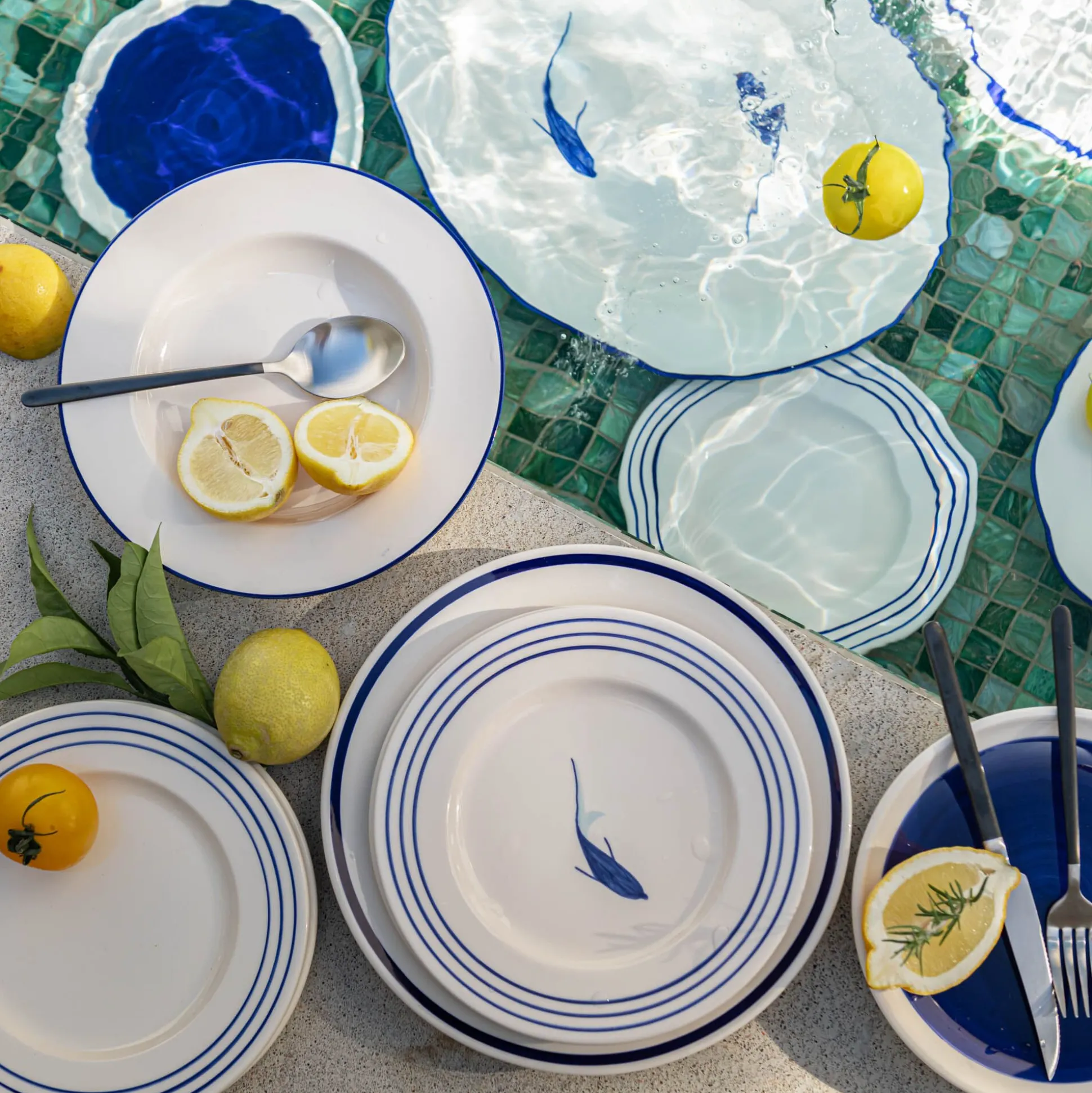 Assiette à dessert en faïence D22cm - blanc