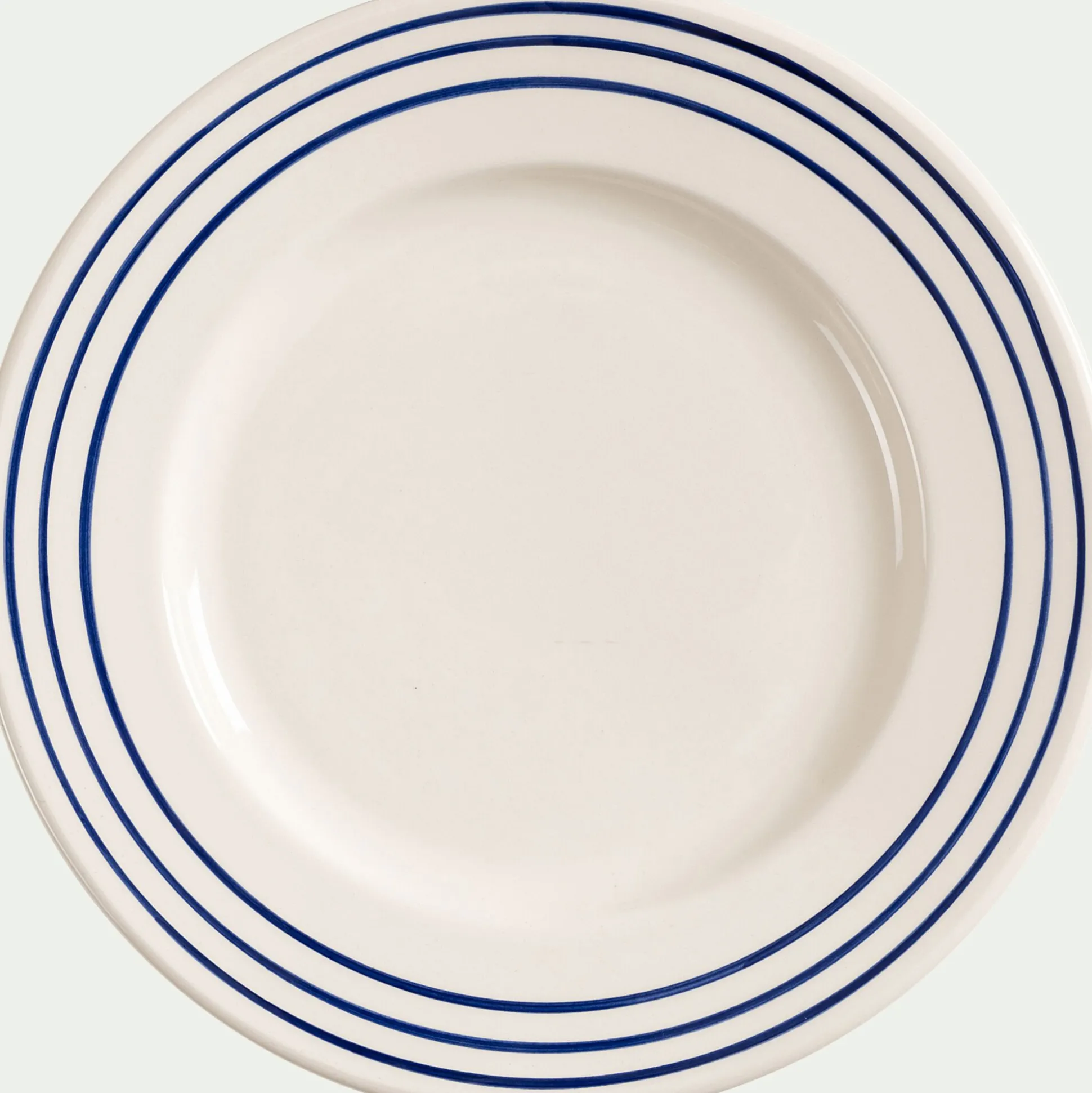 Assiette à dessert en faïence D22cm - blanc