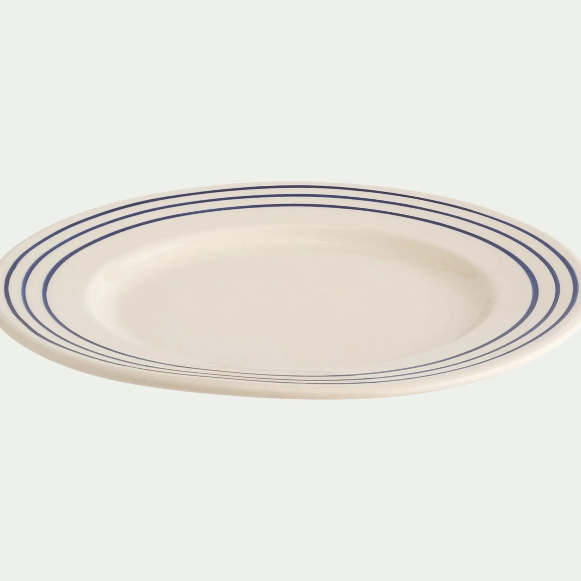 Assiette à dessert en faïence D22cm - blanc