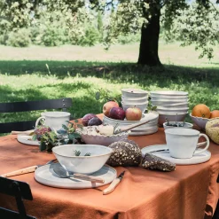 Assiette à dessert en grès D22,5cm - beige alpilles