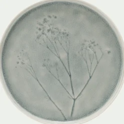 Assiette à dessert en grès D21cm - gris borie