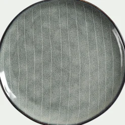 Assiette à dessert en grès D20cm - bleu calaluna