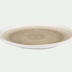 Assiette à dessert en grès D20,5cm - beige alpilles