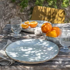 Assiette à dessert en grès D20,5cm - beige roucas