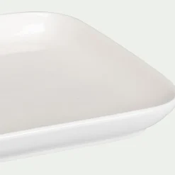 Assiette à dessert en porcelaine 14x21,5cm - blanc