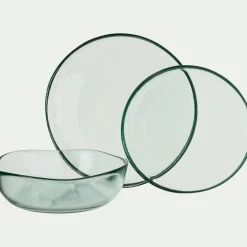 Assiette à dessert en verre D20cm - transparent