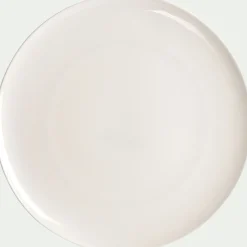Assiette à pizza en porcelaine légère D30cm - blanc