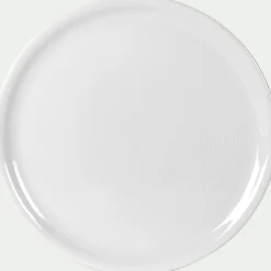 Assiette à pizza en porcelaine qualité hôtelière D30,5cm - blanc
