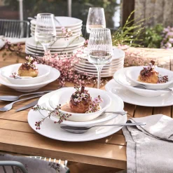 Assiette creuse en faïence D23,5cm - blanc