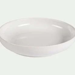 Assiette creuse en faïence D22cm - blanc ventoux