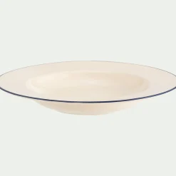 Assiette creuse en faïence D23,5cm - blanc