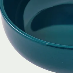 Assiette creuse en faïence D15cm - bleu figuerolles