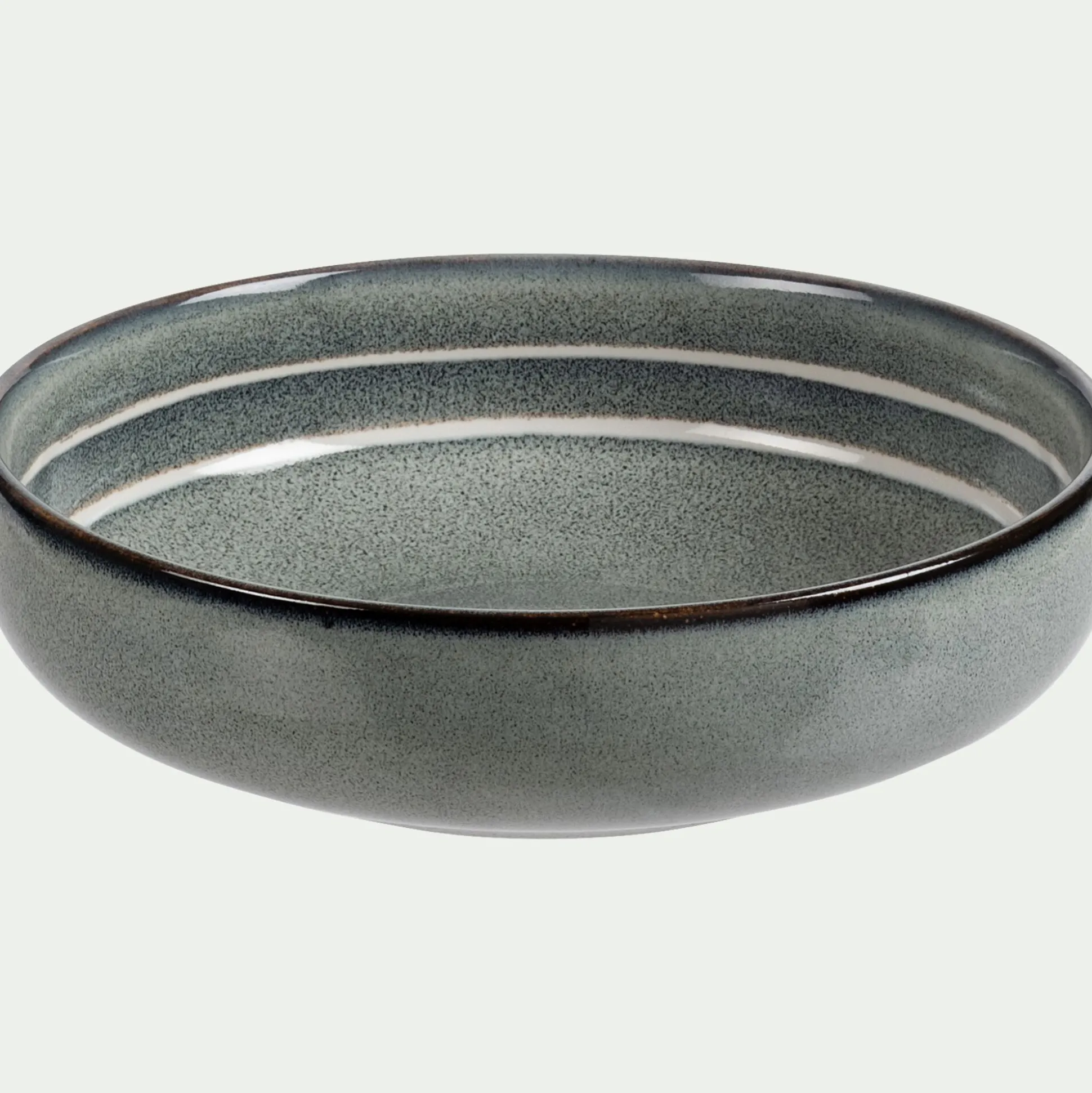 Assiette creuse en grès D17,5cm - bleu calaluna