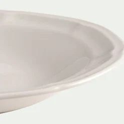 Assiette creuse en porcelaine D22cm - blanc