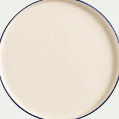 Assiette plate en céramique D26cm - blanc