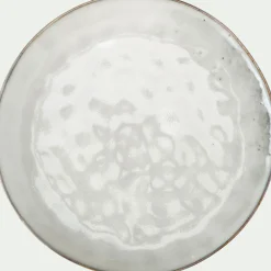 Assiette plate en grès D27,5cm - vert