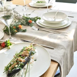 Assiette plate en porcelaine D25cm - blanc