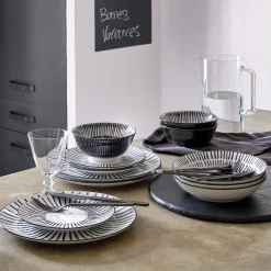 Assiette plate en porcelaine D26,5cm - blanc