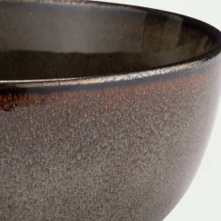 Assiette poke bowl en grès D18cm - vert