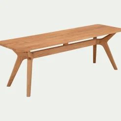 Banc en chêne massif vernis naturel L130cm - bois clair