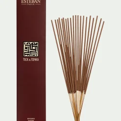 Batons d'encens indien senteur teck et tonka