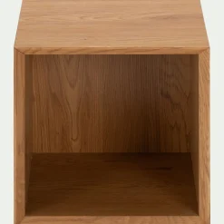 Bibliothèque 1 case en bois L36xl36xH36cm - bois clair