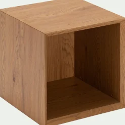 Bibliothèque 1 case en bois L36xl36xH36cm - bois clair
