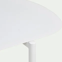 Bibliothèque 2 tablettes en acier - blanc L100,50xH46cm