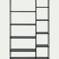 Bibliothèque en acier - noir