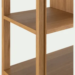 Bibliothèque en chêne avec 2 tiroirs et 2 placards - bois clair