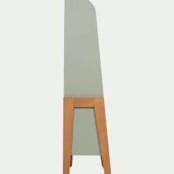 Bibliothèque enfant en acacia - vert olivier