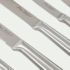 Bloc de 5 couteaux en bambou et inox - naturel